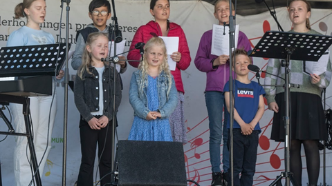 Fællessang på Musikskolen i Hurup